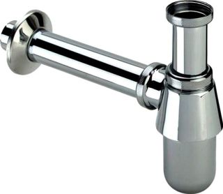 Сифон для раковины SantiLine SL-113 боковой выпуск хром